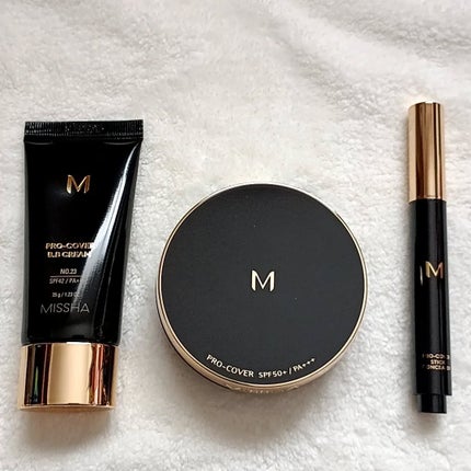 M クッション ファンデーション(プロカバー)/MISSHA/クッションファンデーションを使ったクチコミ(1枚目)