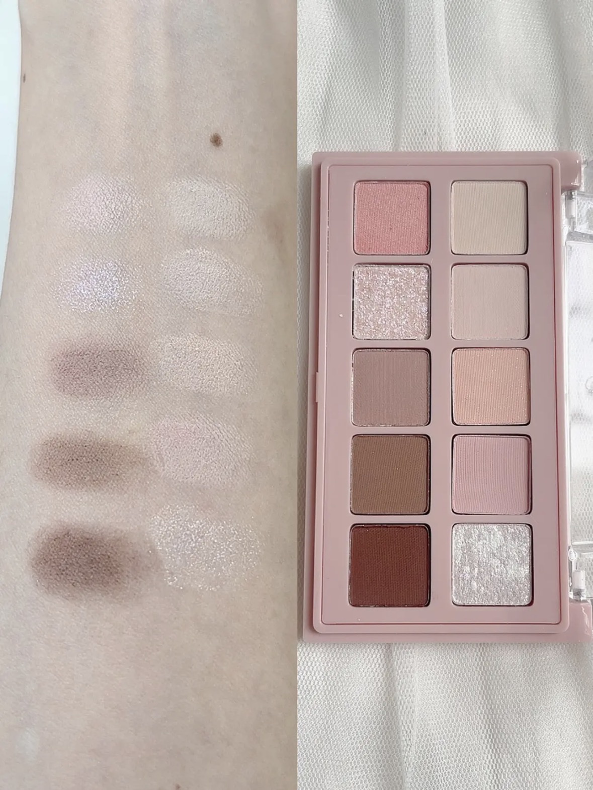 KM デイリートーンアイシャドウパレット/Kyumme/アイシャドウパレットを使ったクチコミ（2枚目）