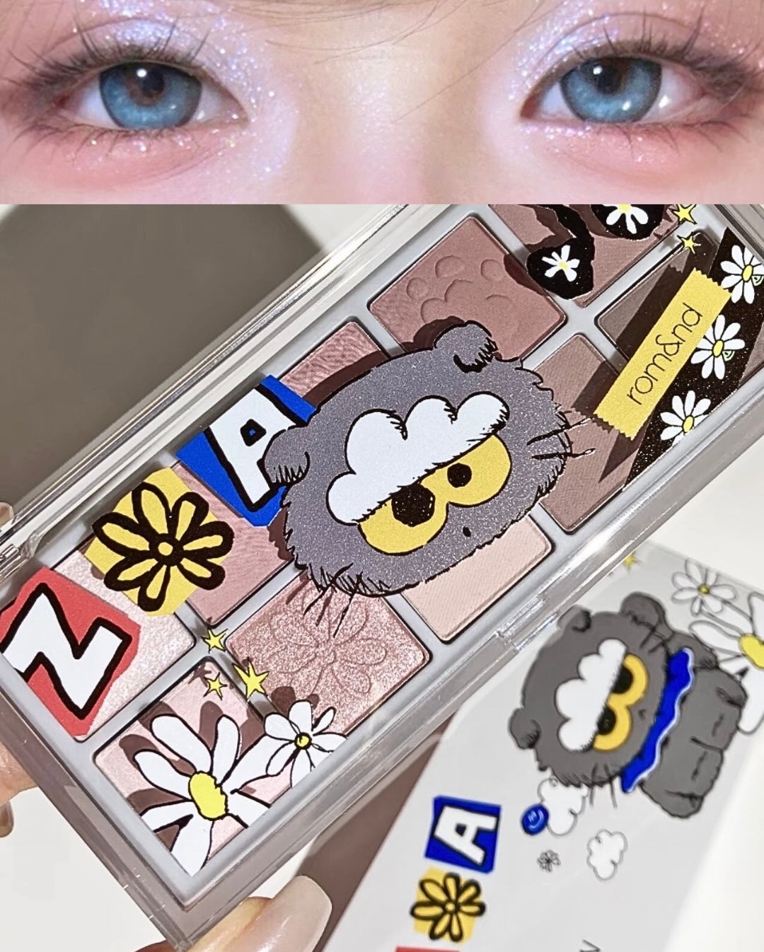 天使のラメと儚げカラーに一目惚れ…☁️💎
rom&nd × ZO&FRIENDS 限定パレットが可愛すぎた 🐾💗

ずっと気になってた
rom&nd × ZO&FRIENDSの
限定版
「ベターザンパレット 15 キトゥンクラウドガー