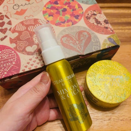 スチームクリーム ミモザ&オリーブ/STEAMCREAM/ボディクリームを使ったクチコミ(1枚目)