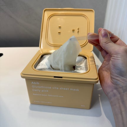 グルタチオンビタシートマスク デイリーピック/Abib /シートマスク・パックを使ったクチコミ(3枚目)