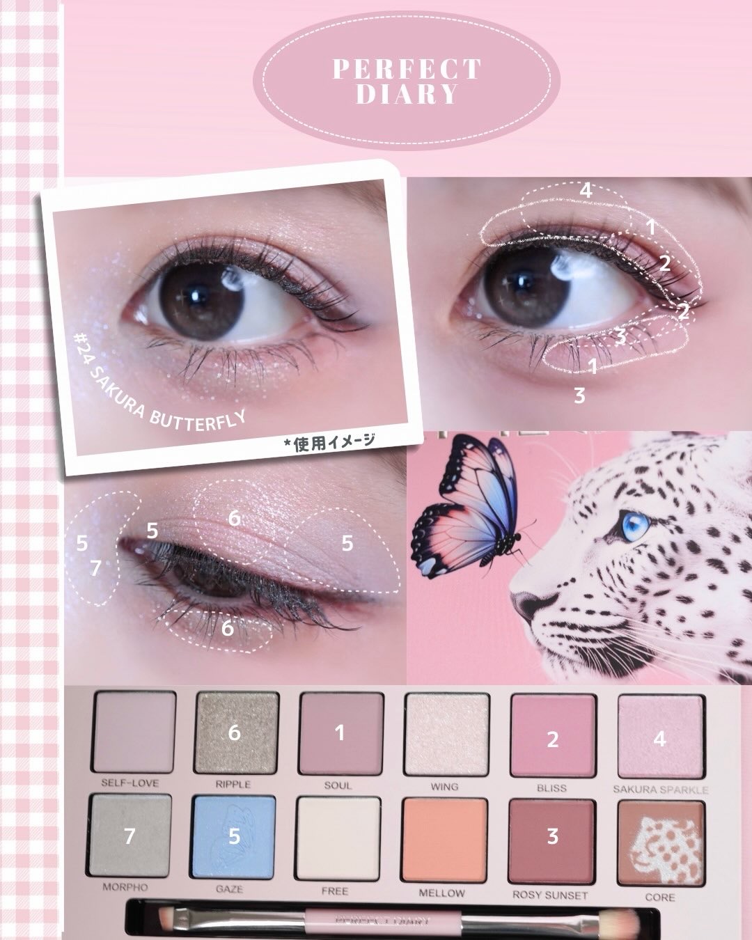 エクスプローラ12色 動物アイシャドウパレット/PERFECT DIARY/アイシャドウパレットを使ったクチコミ（2枚目）