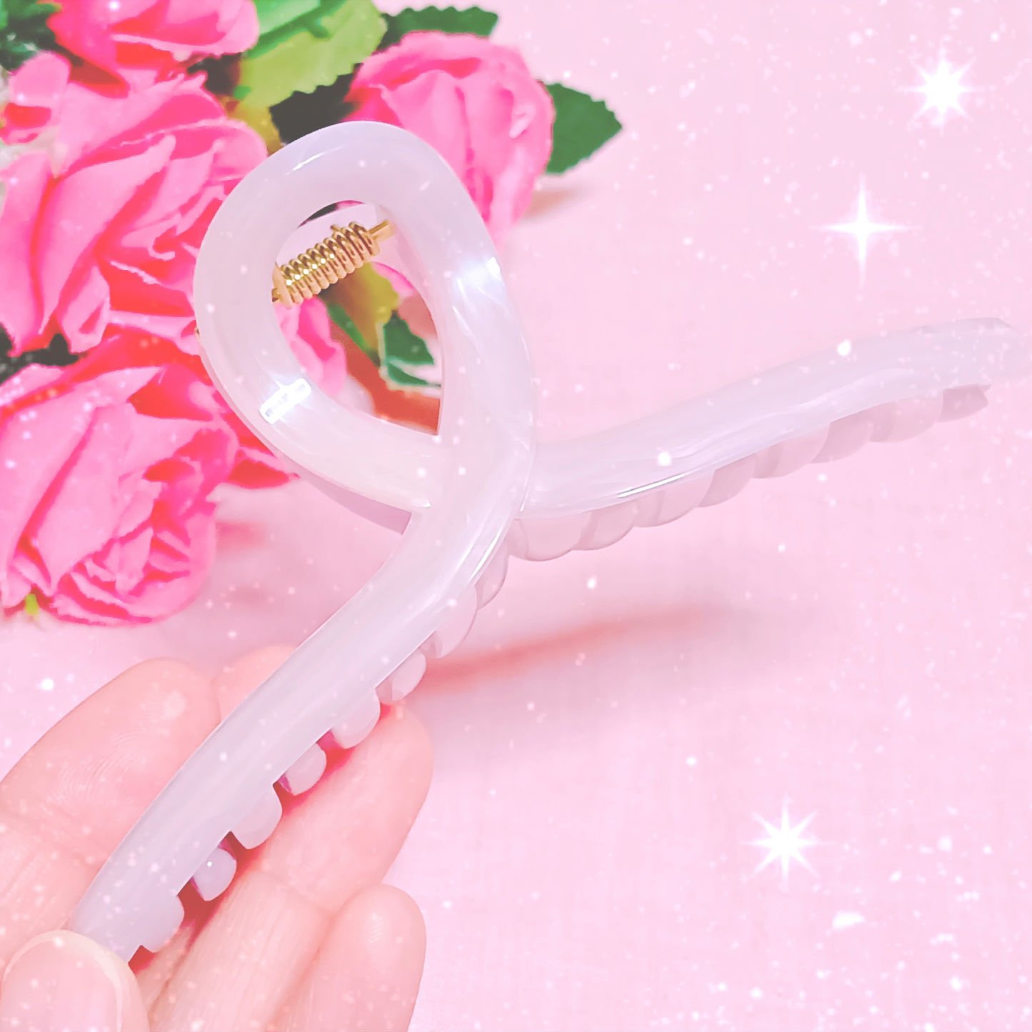 HAIR CLIP  マーブルループ　バンスクリップ/DAISO/その他を使ったクチコミ（2枚目）