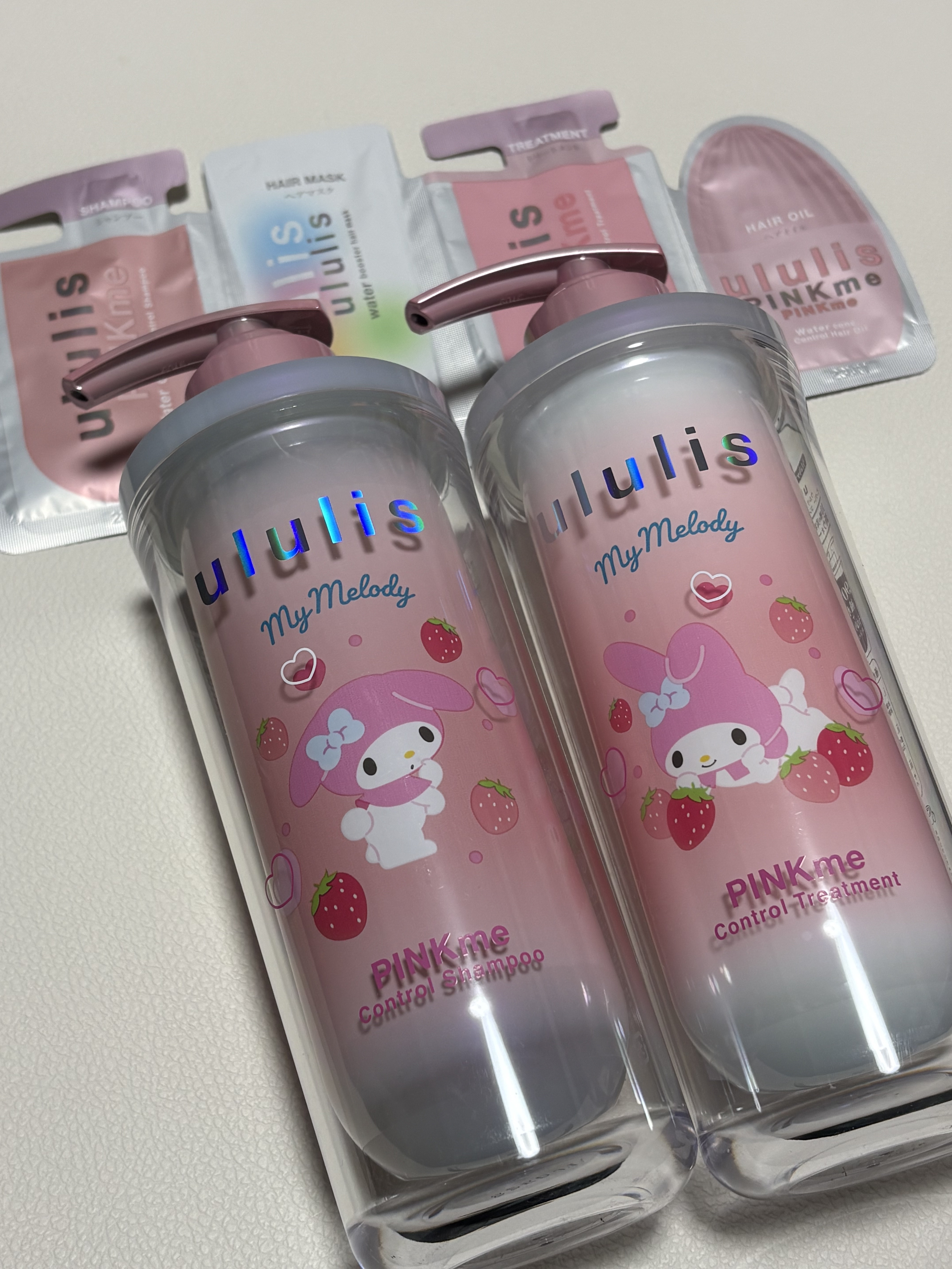 ウルリス マイメロディ　ピンクミー  コントロール　ペアセット/ululis/市販シャンプーを使ったクチコミ（2枚目）