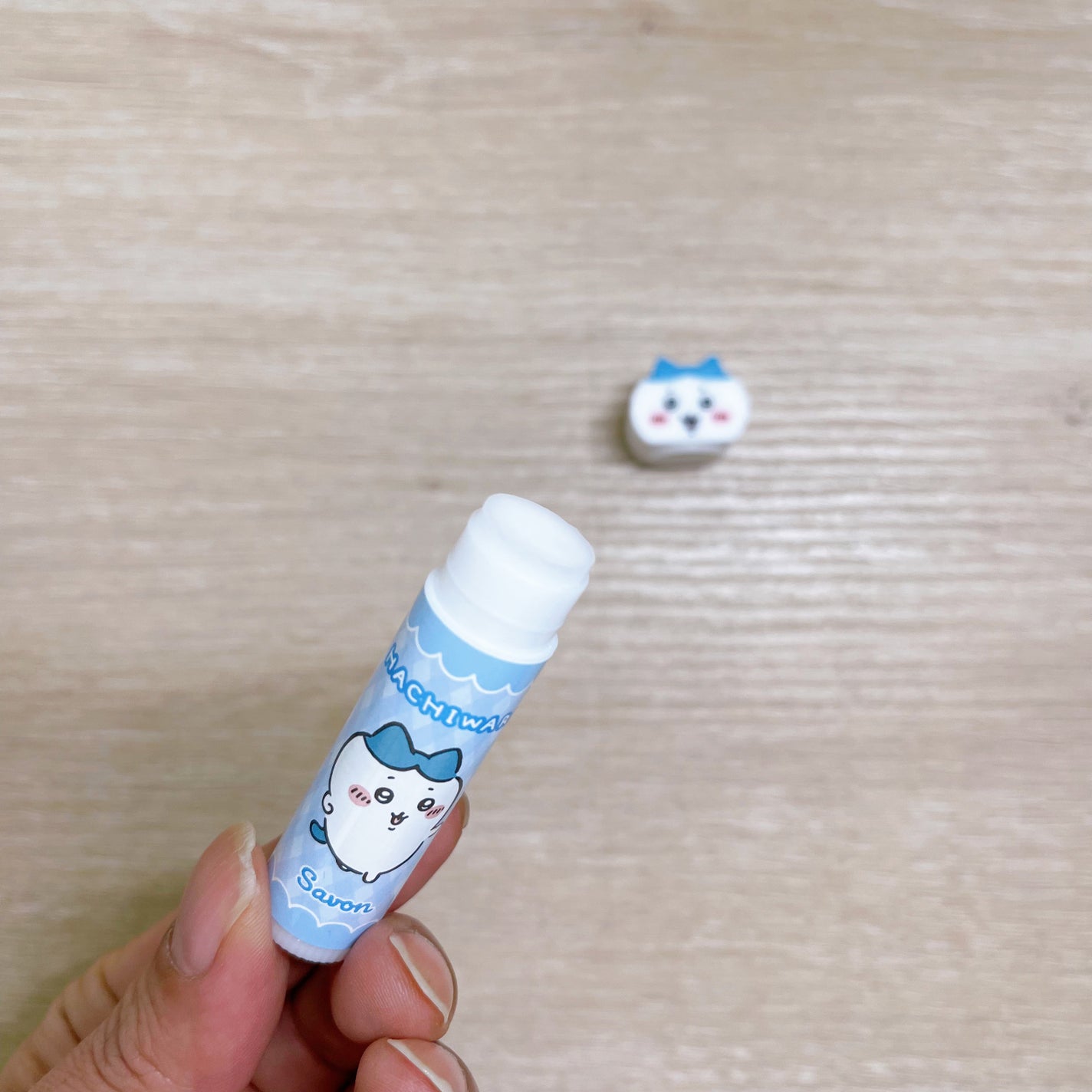 リップクリームRD ちいかわ マスコット付きリップクリーム〈ハチワレ〉/株式会社レイス/リップクリームを使ったクチコミ(2枚目)