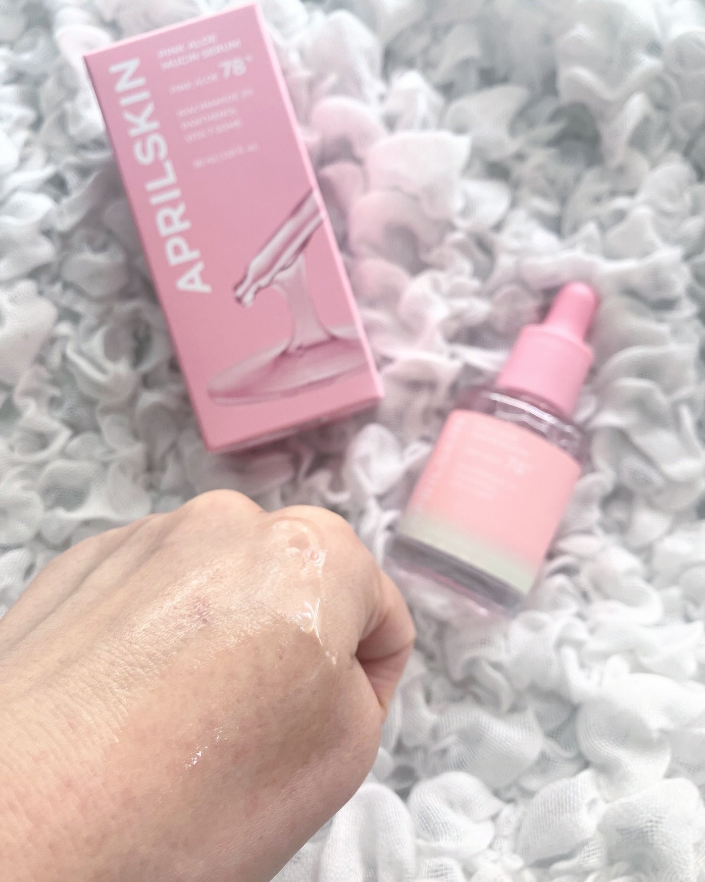 ピンクアロエムチンセラム/APRILSKIN/美容液を使ったクチコミ(4枚目)