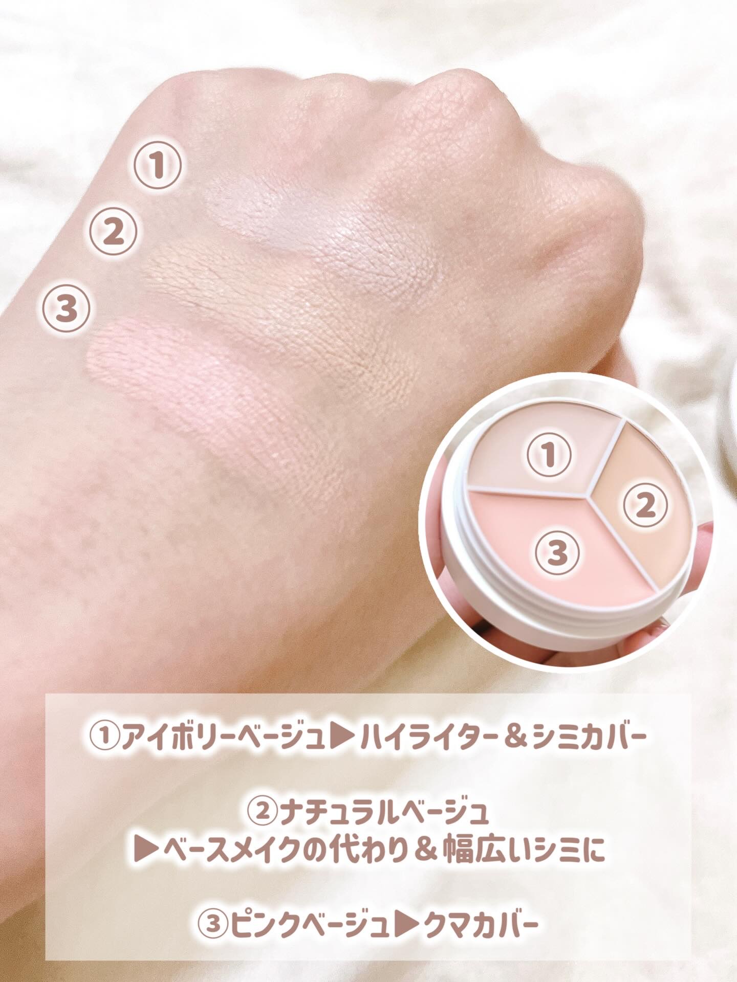 カバーアッププロコンシーラー/TFIT/パレットコンシーラーを使ったクチコミ（3枚目）