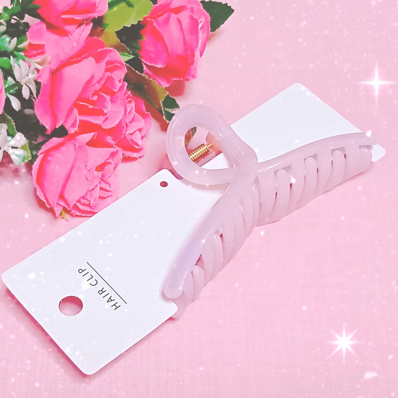 HAIR CLIP  マーブルループ　バンスクリップ/DAISO/その他を使ったクチコミ（1枚目）