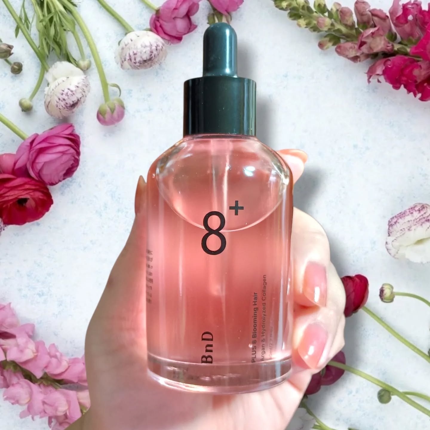 8+ブルーミングヘアオイル　ナチュラルフローラルの香り/BnD/ヘアオイルを使ったクチコミ（2枚目）