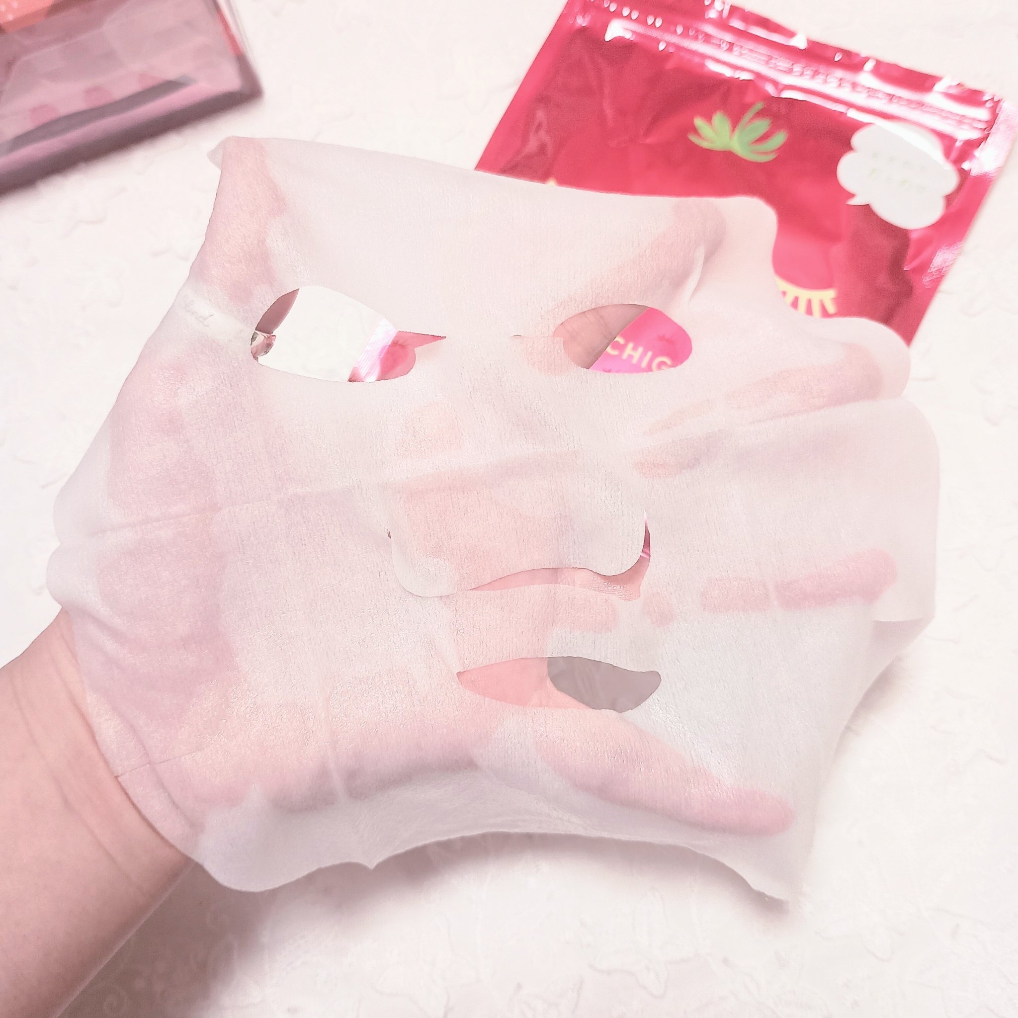 栃木ルルルン（とちおとめの香り）/ルルルン/シートマスク・パックを使ったクチコミ（3枚目）