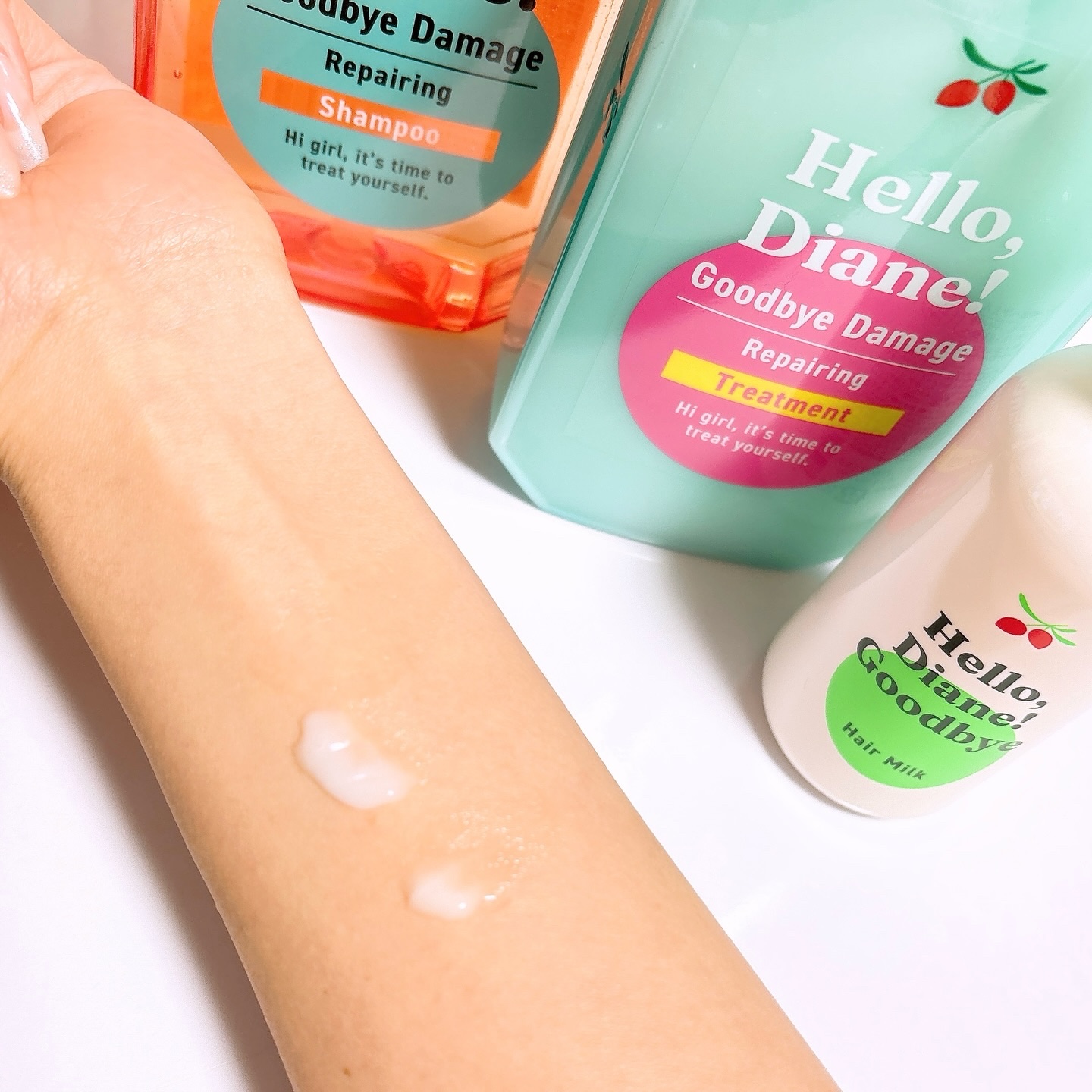 ハローダイアン グッバイ ダメージリペア シャンプー/トリートメント/ダイアン/市販シャンプーを使ったクチコミ（3枚目）