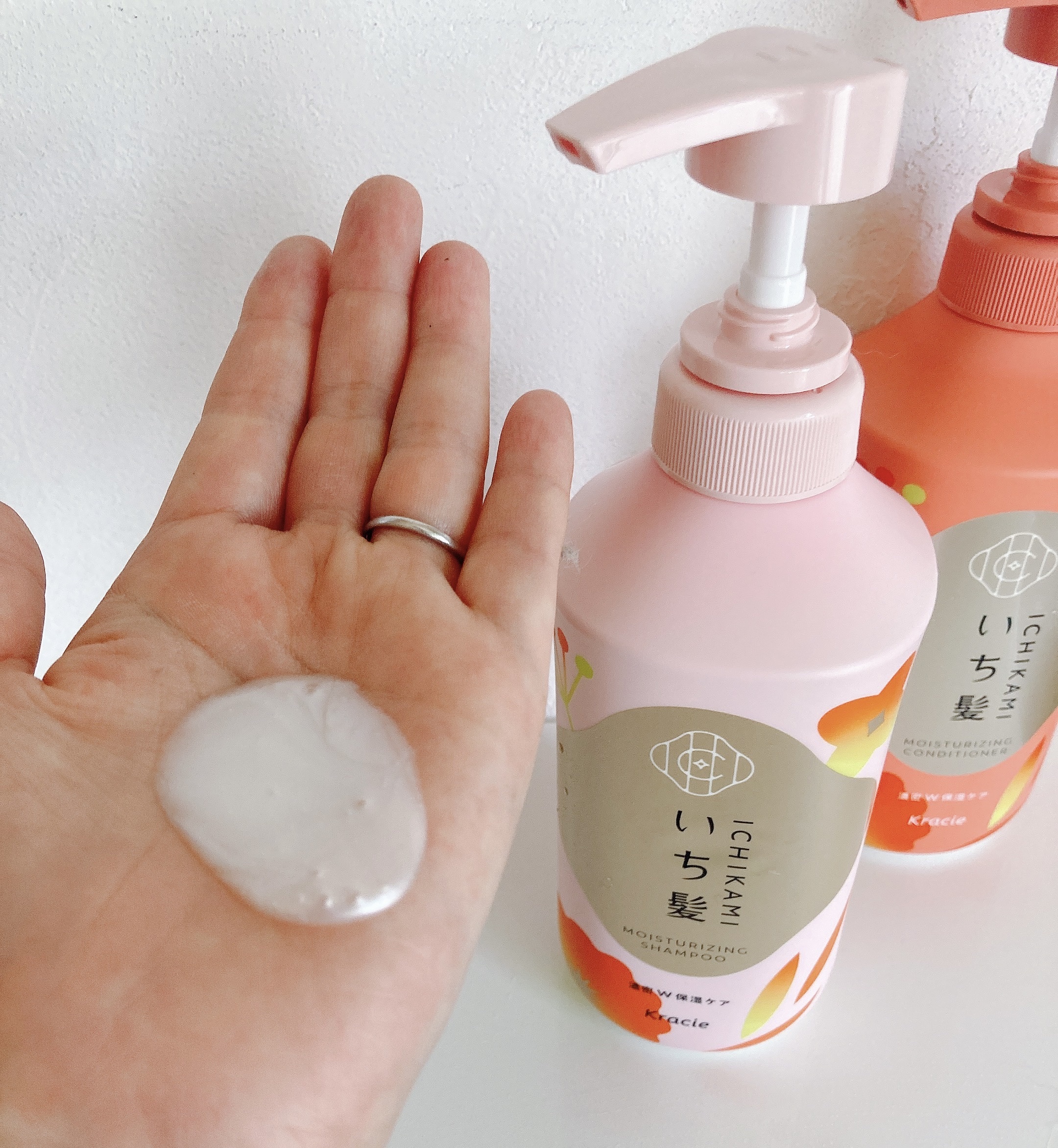 濃密Ｗ保湿ケア　シャンプー／コンディショナー シャンプー ポンプ450ｍL/いち髪/市販シャンプーを使ったクチコミ（2枚目）