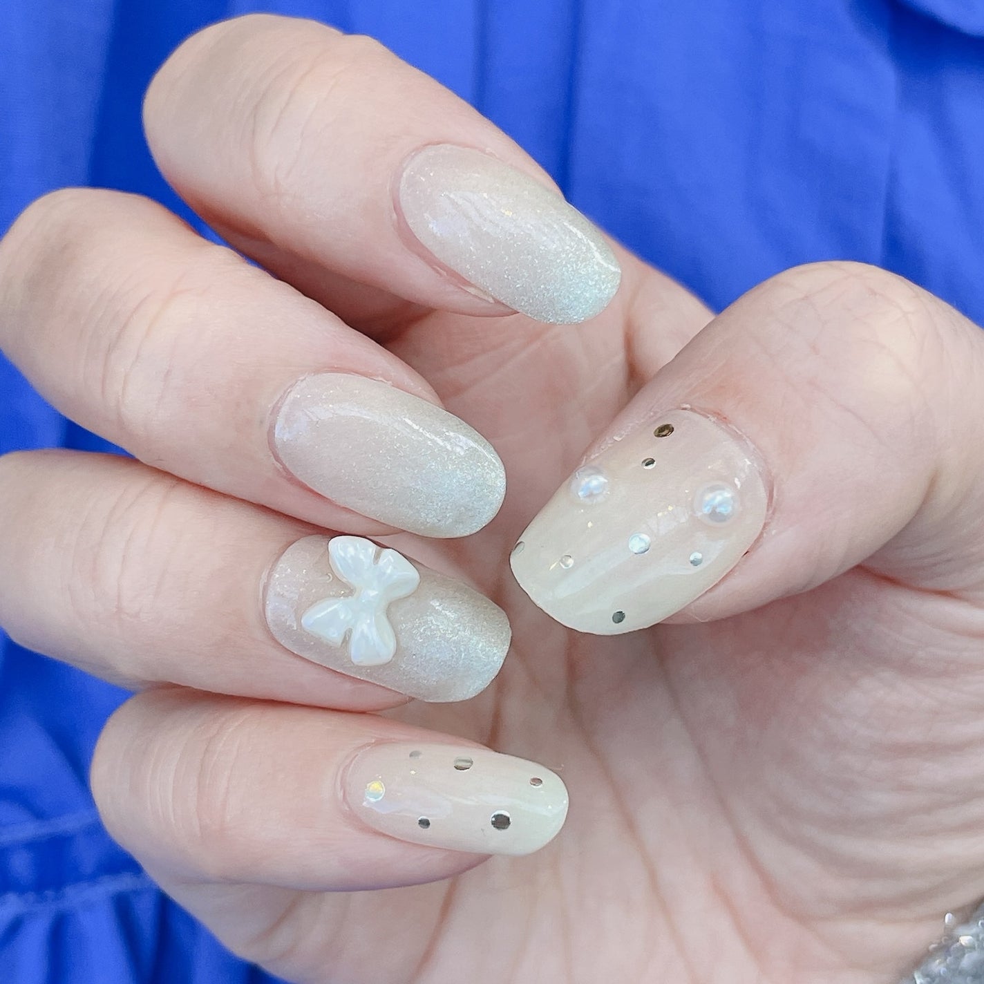 セミキュアジェルネイル(ハンド)/ohora/ネイルシールを使ったクチコミ(2枚目)