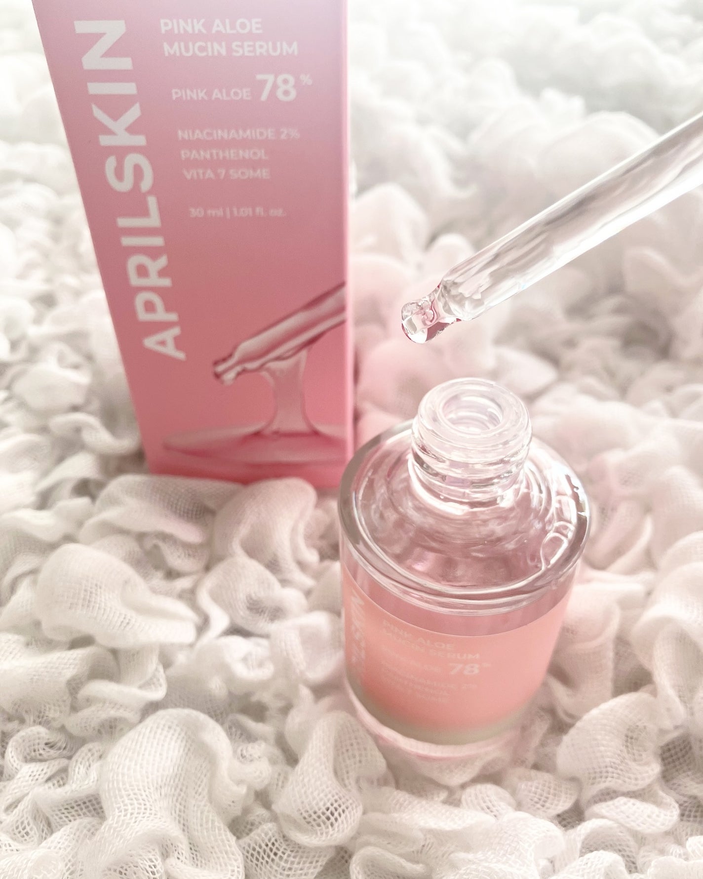 ピンクアロエムチンセラム/APRILSKIN/美容液を使ったクチコミ(1枚目)
