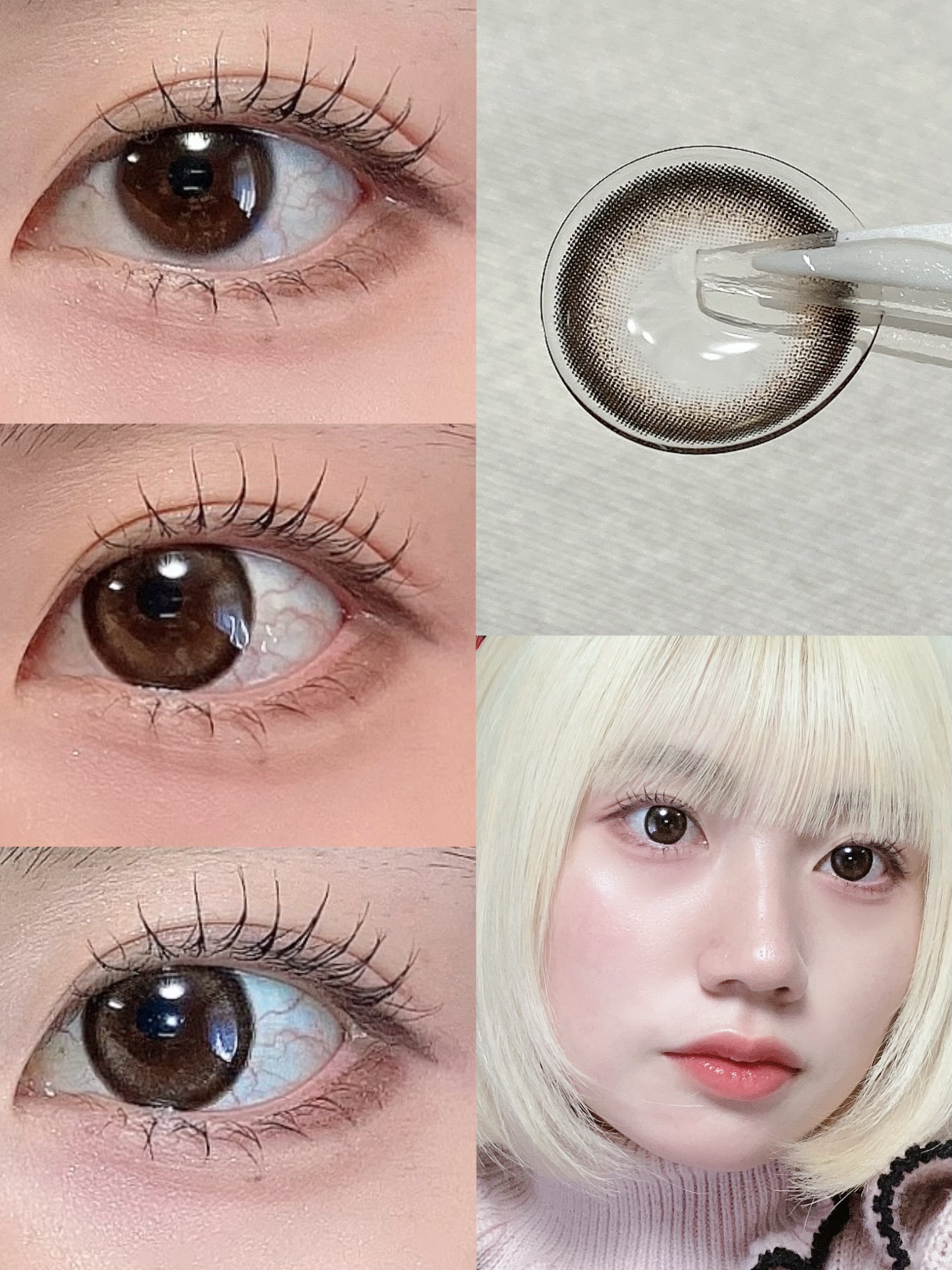 Marble by LUXURY(マーブルバイラグジュアリー）1day JELLY MOCA（ジェリーモカ）/Marble by LUXURY/ワンデー（１DAY）カラコンを使ったクチコミ（3枚目）