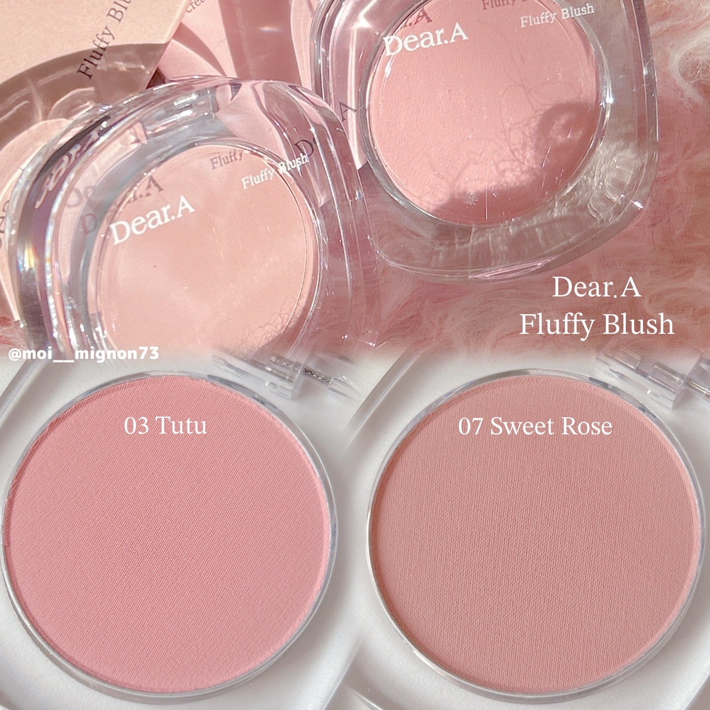 フラッフィーブラッシュ/Dear.A/パウダーチークを使ったクチコミ（2枚目）