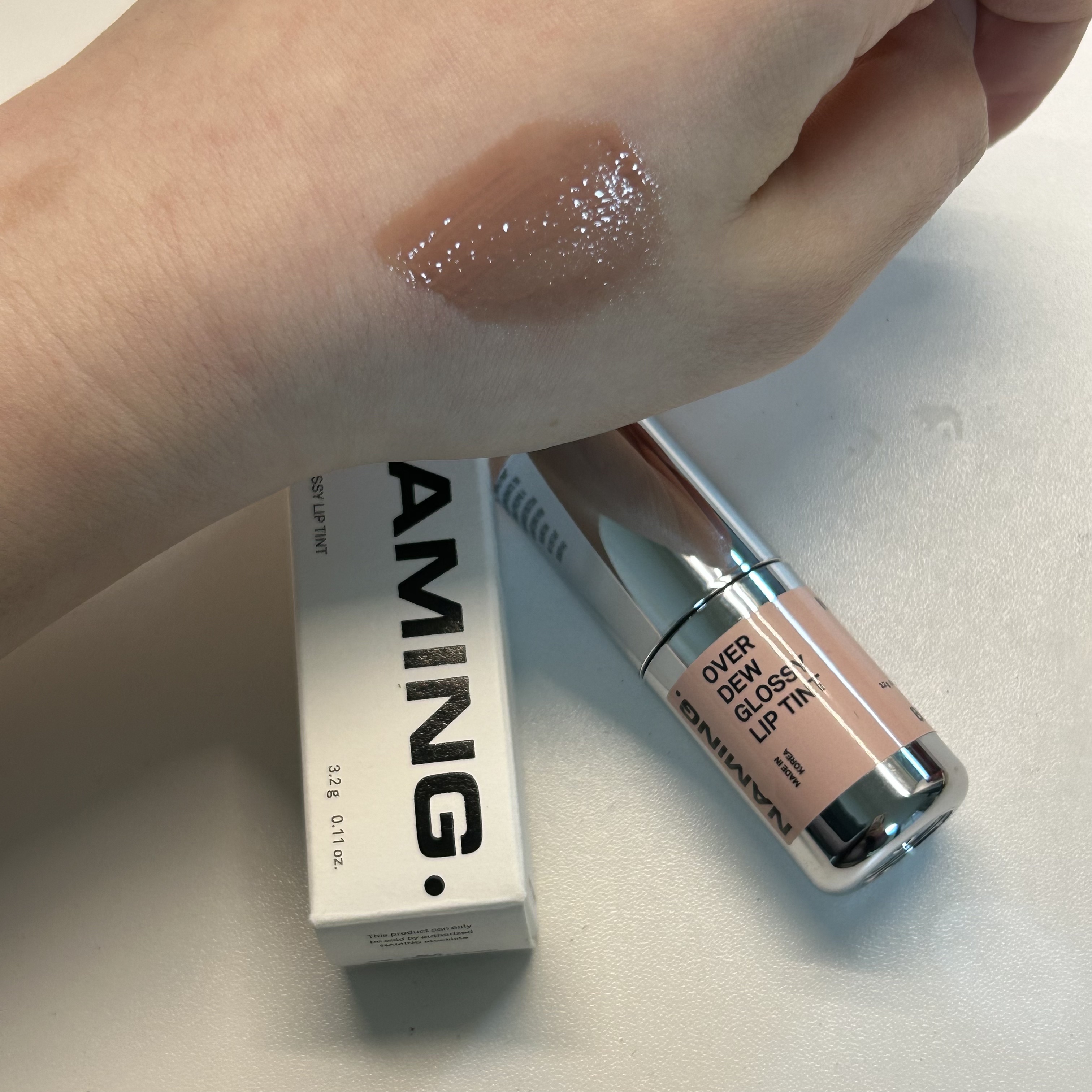 オーバーデューグロッシーリップティント/NAMING./リップティントを使ったクチコミ（2枚目）