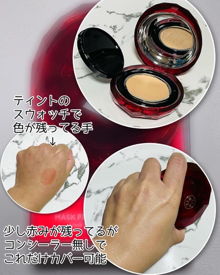 MASK FIT RUBY MESH CUSHION/TIRTIR(ティルティル)/クッションファンデーションを使ったクチコミ(2枚目)
