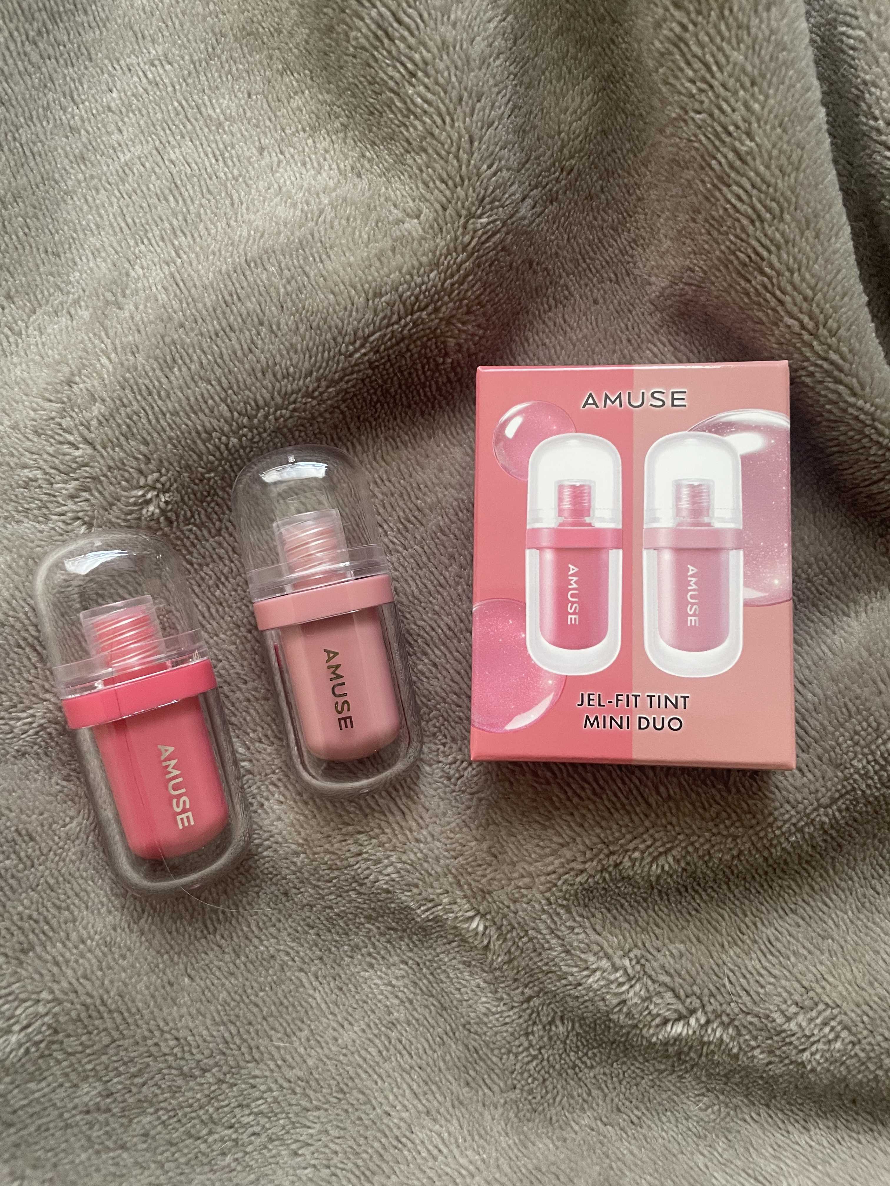 ジェルフィットティントミニデュオ NEUTRAL/AMUSE/リップティントを使ったクチコミ（1枚目）