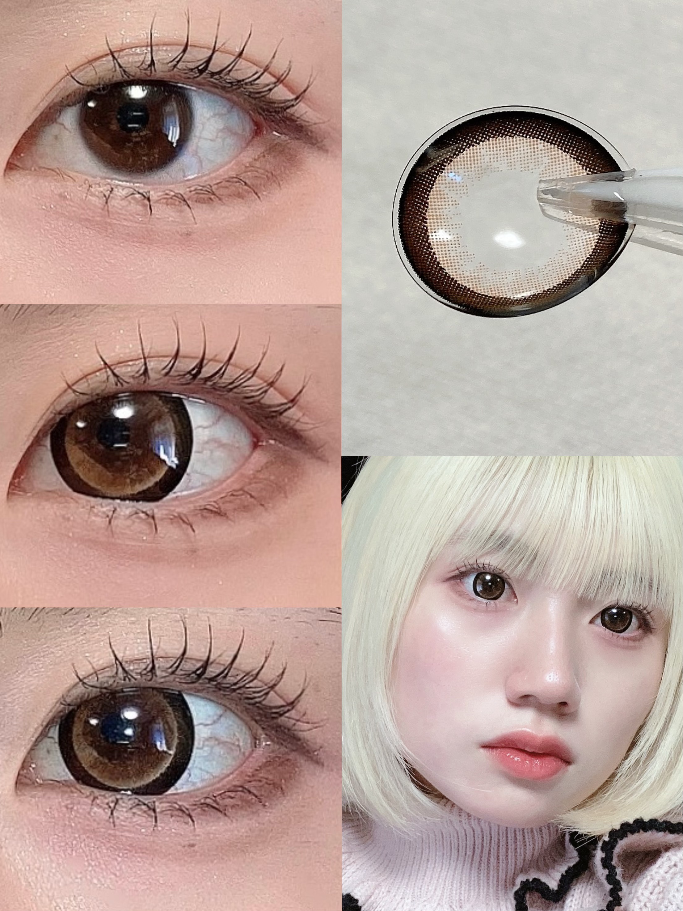 Marble by LUXURY(マーブルバイラグジュアリー）1day JELLY MOCA（ジェリーモカ）/Marble by LUXURY/ワンデー（１DAY）カラコンを使ったクチコミ（2枚目）