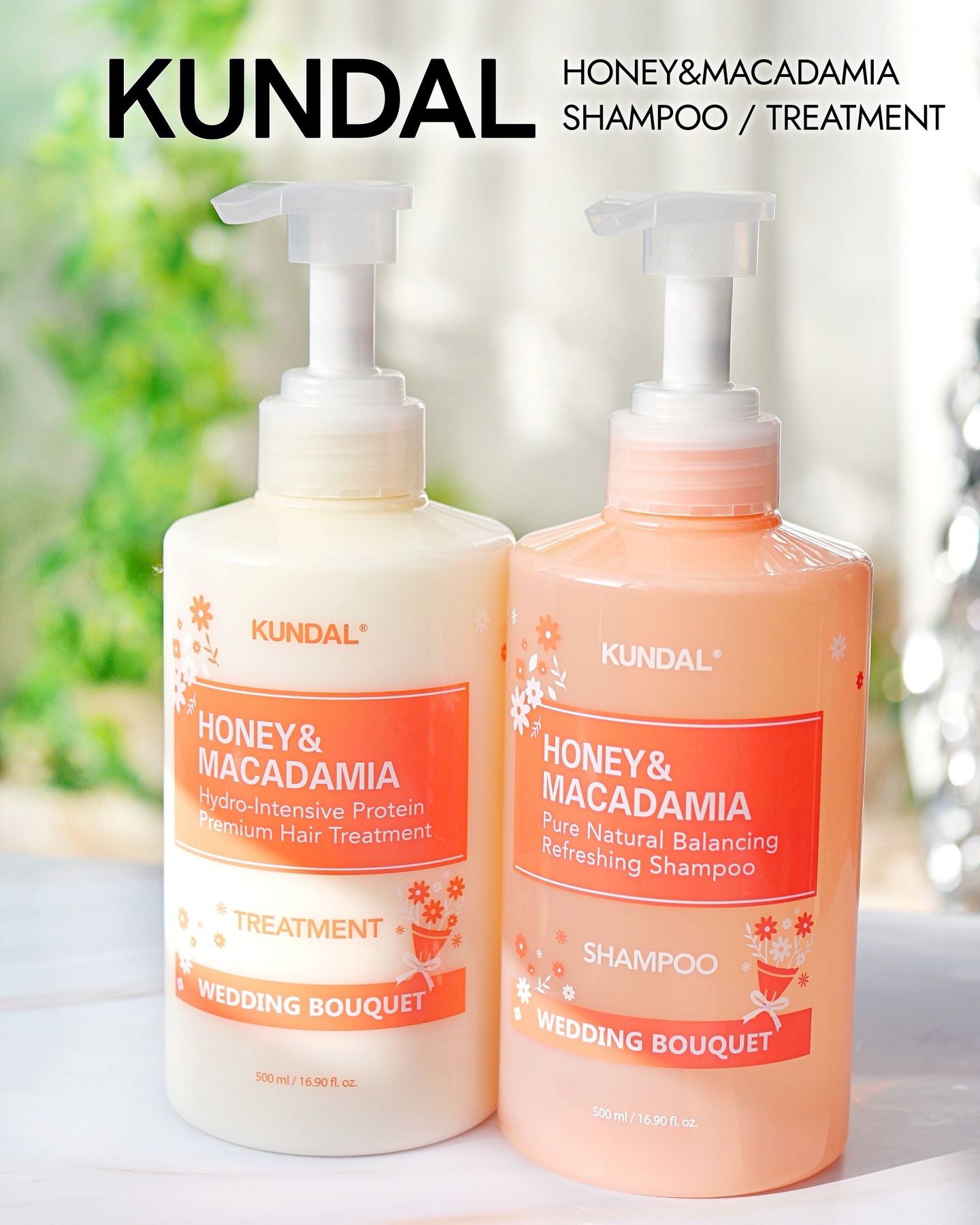 ハニー＆マカデミア シャンプー＆トリートメント『ウェディングブーケの香り』/KUNDAL/市販シャンプーを使ったクチコミ（1枚目）