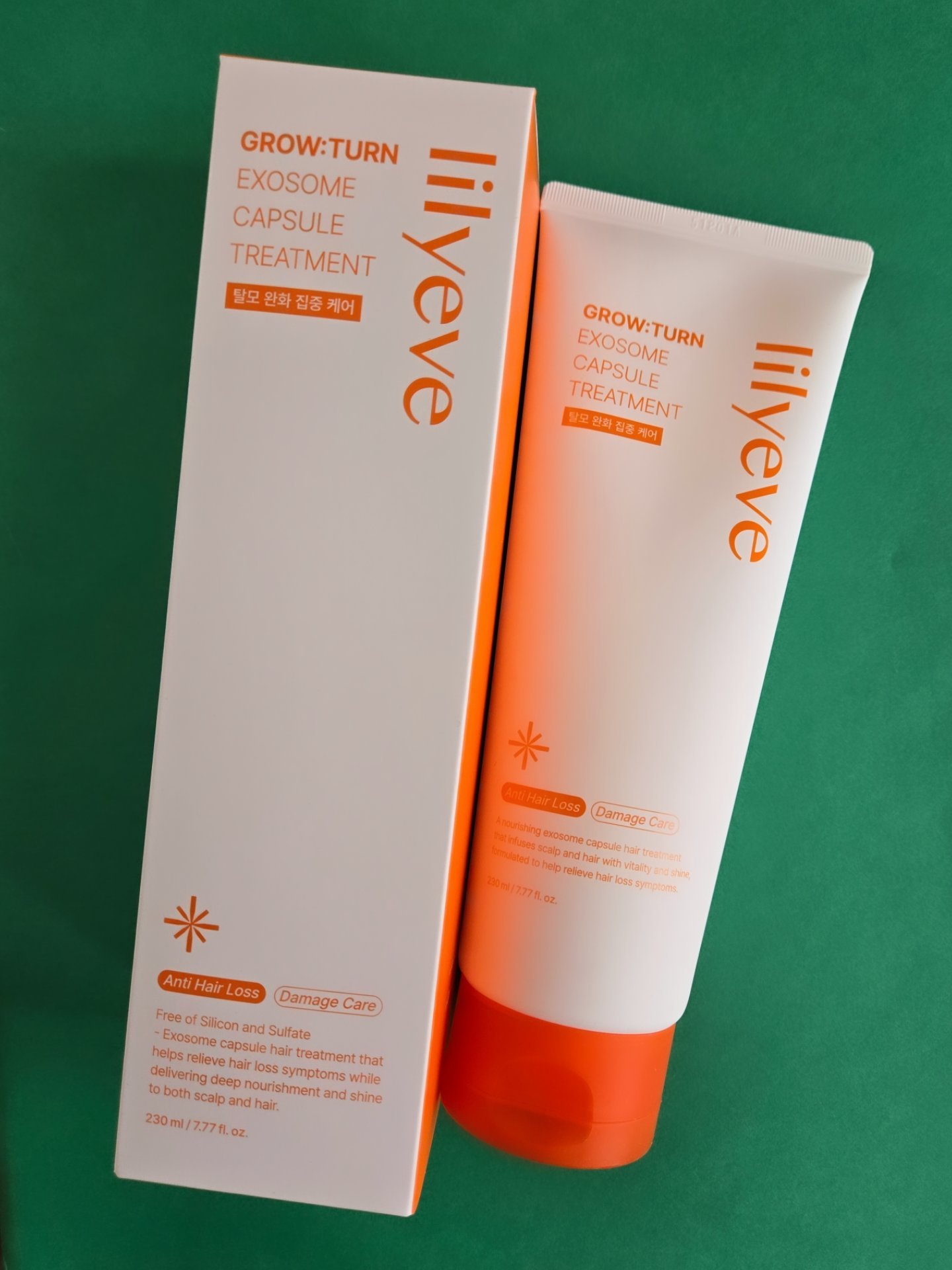 グローターン エクソソーム カプセル トリートメン/リリーイブ/洗い流すヘアトリートメントを使ったクチコミ（1枚目）