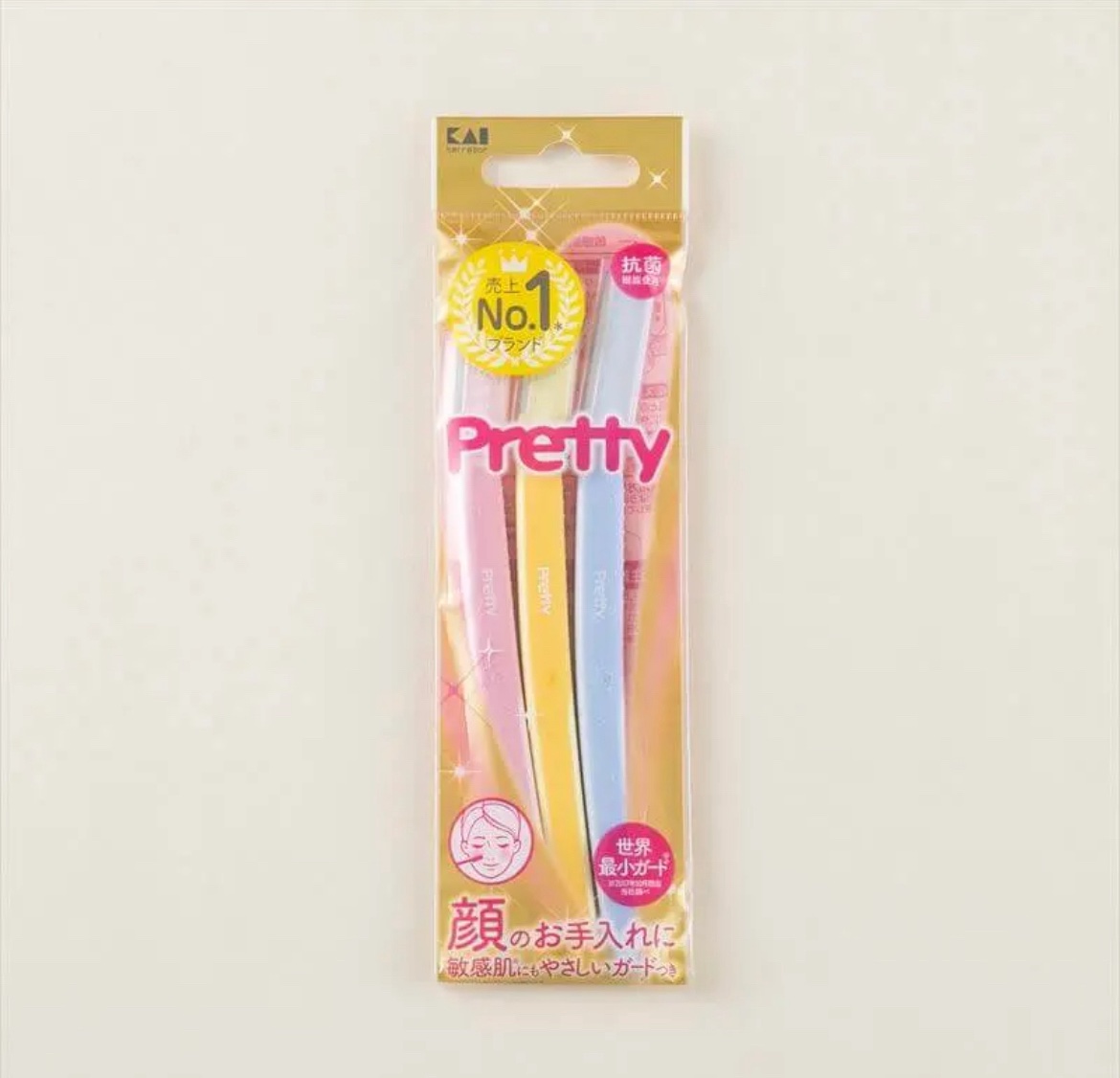 プリティー 敏感肌用フェイスL 3本入/貝印/シェーバーを使ったクチコミ（2枚目）