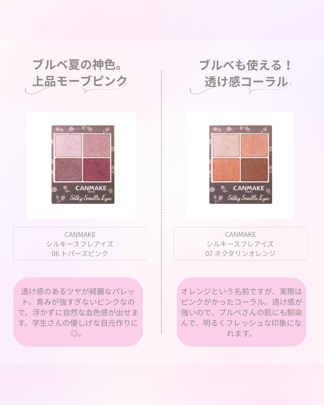 プランぷくコーデアイズ/キャンメイク/パウダーアイシャドウを使ったクチコミ（2枚目）