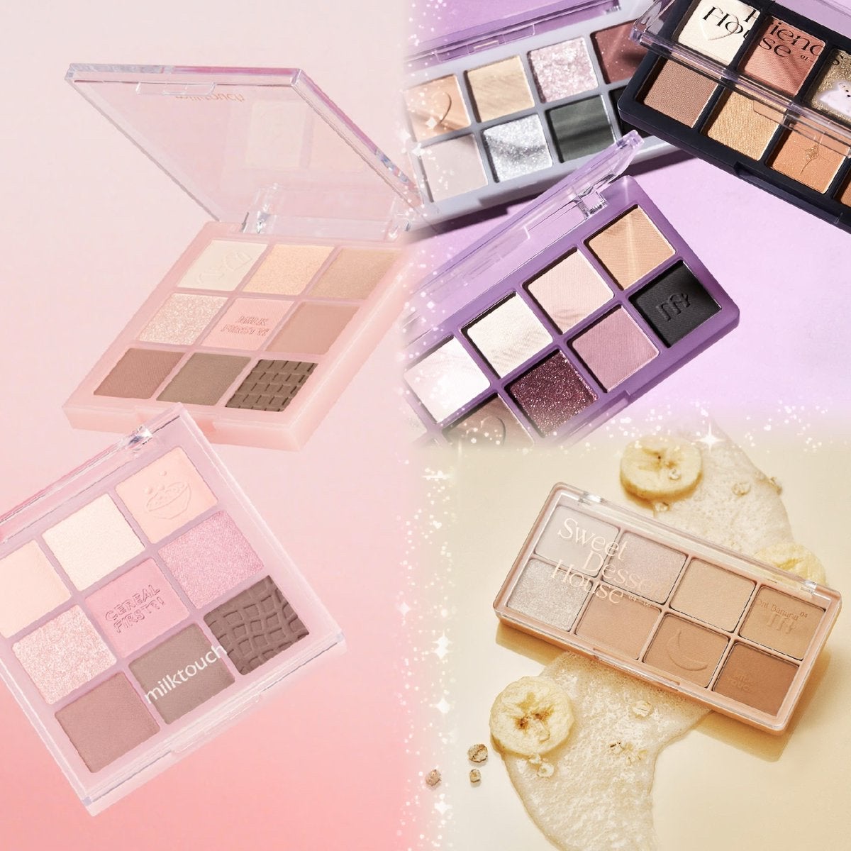 ビーマイスウィートデザートハウスパレット/Milk Touch/アイシャドウパレットを使ったクチコミ（3枚目）