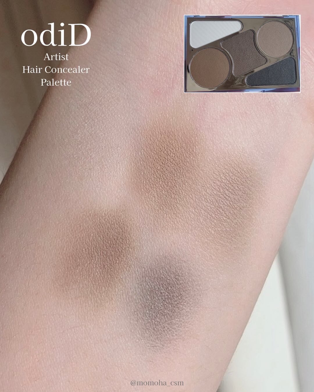  ヘアコンシーラーパレット&アーティスト デュアルブラシ/odiD/その他スタイリングを使ったクチコミ（3枚目）