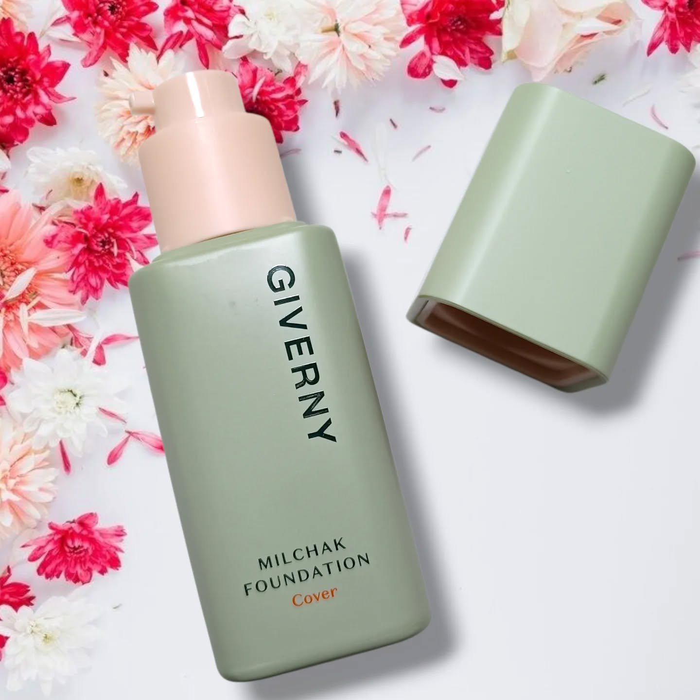 ジヴェルニー 密着カバーファンデーション/GIVERNY/リキッドファンデーションを使ったクチコミ（2枚目）