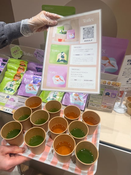 ロフトウェルネスアンドビューティー2026
Teaflexさまのブースでは
お茶のインナーケアを試飲させてもらいました
💚SLIM CLEANSE GREEN TEA
フレッシュグリーンの香り
内