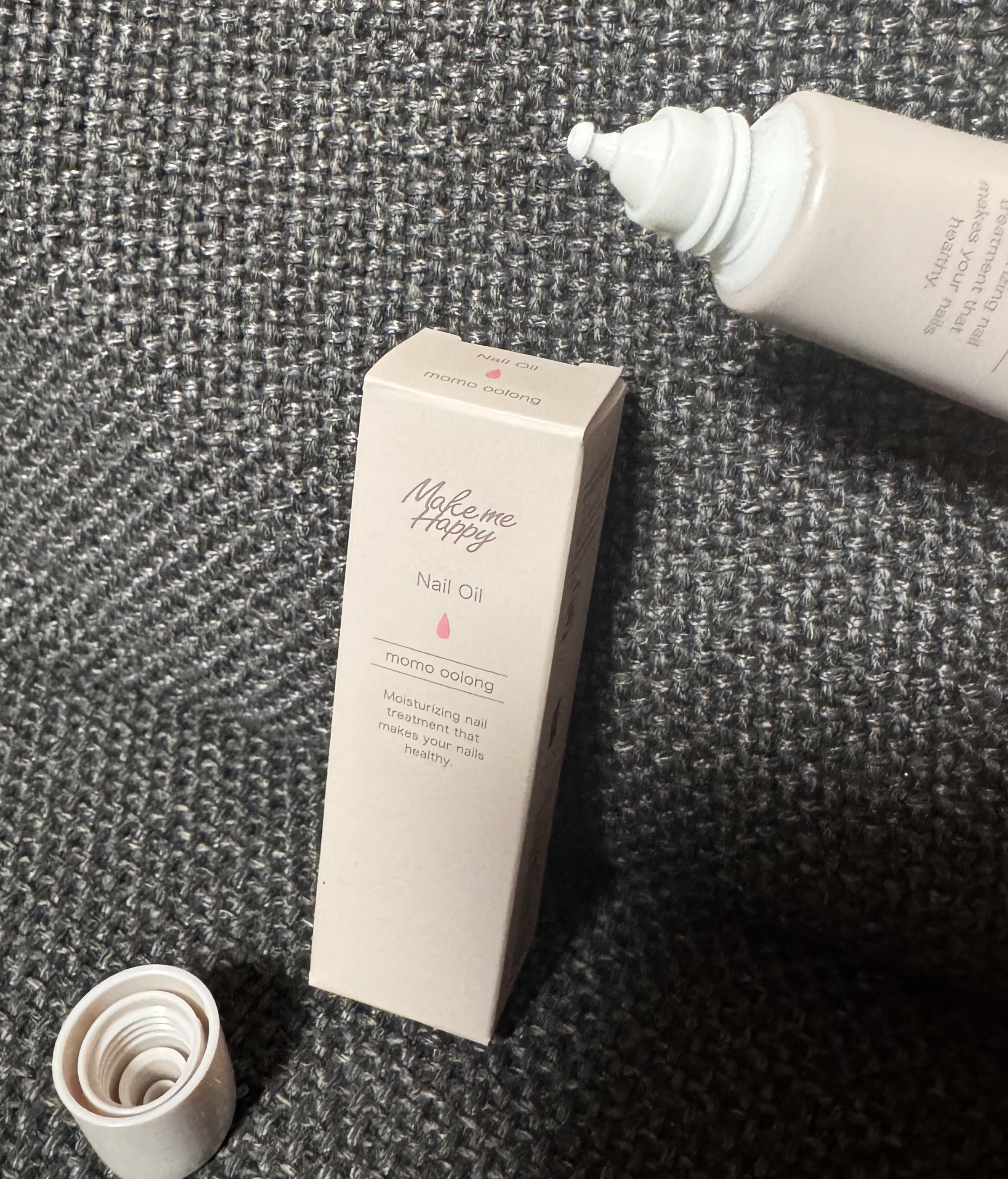 メイクミーハッピー ネイルオイル momo oolong/キャンメイク/ネイルオイル・トリートメントを使ったクチコミ（2枚目）