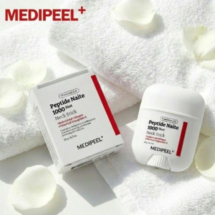MEDIPEEL
プレミアムペプチドナイテ1000ショットネックスティック
使いやすいネックスティック。
首筋やデコルテなど手を汚さずに使えるのが凄く便利です。
バ-ムのような質感でぴったりと密着。