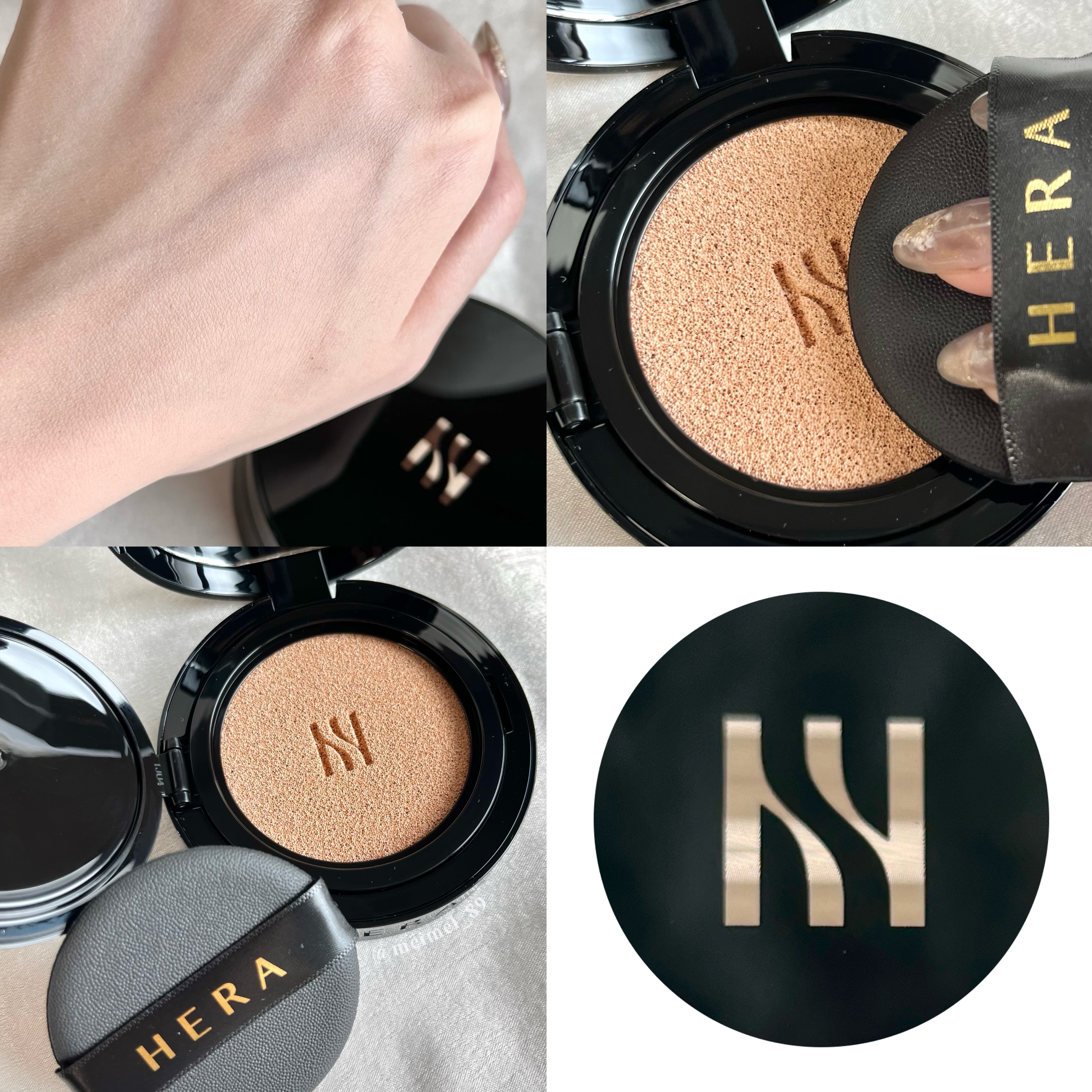ブラック クッション 22C1 ライトベージュ（日本限定）/HERA/クッションファンデーションを使ったクチコミ（2枚目）