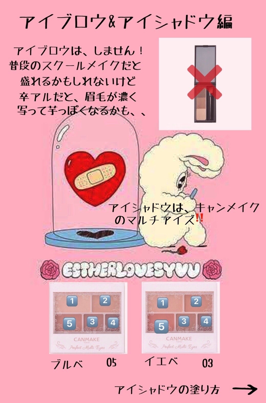 パーフェクトマルチアイズ/キャンメイク/アイシャドウパレットを使ったクチコミ(2枚目)