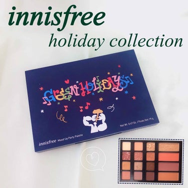 ムードアップパーティ パレット 2019 Holiday Limited Edition/innisfree/メイクアップキットを使ったクチコミ（1枚目）