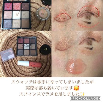 UR GLAM BLOOMING EYE COLOR PALETTE/U R GLAM/アイシャドウパレットを使ったクチコミ(2枚目)