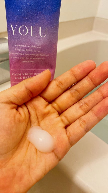 カームナイトリペアジェルヘアマスク/YOLU/ヘアマスク・ヘアパックを使ったクチコミ(2枚目)