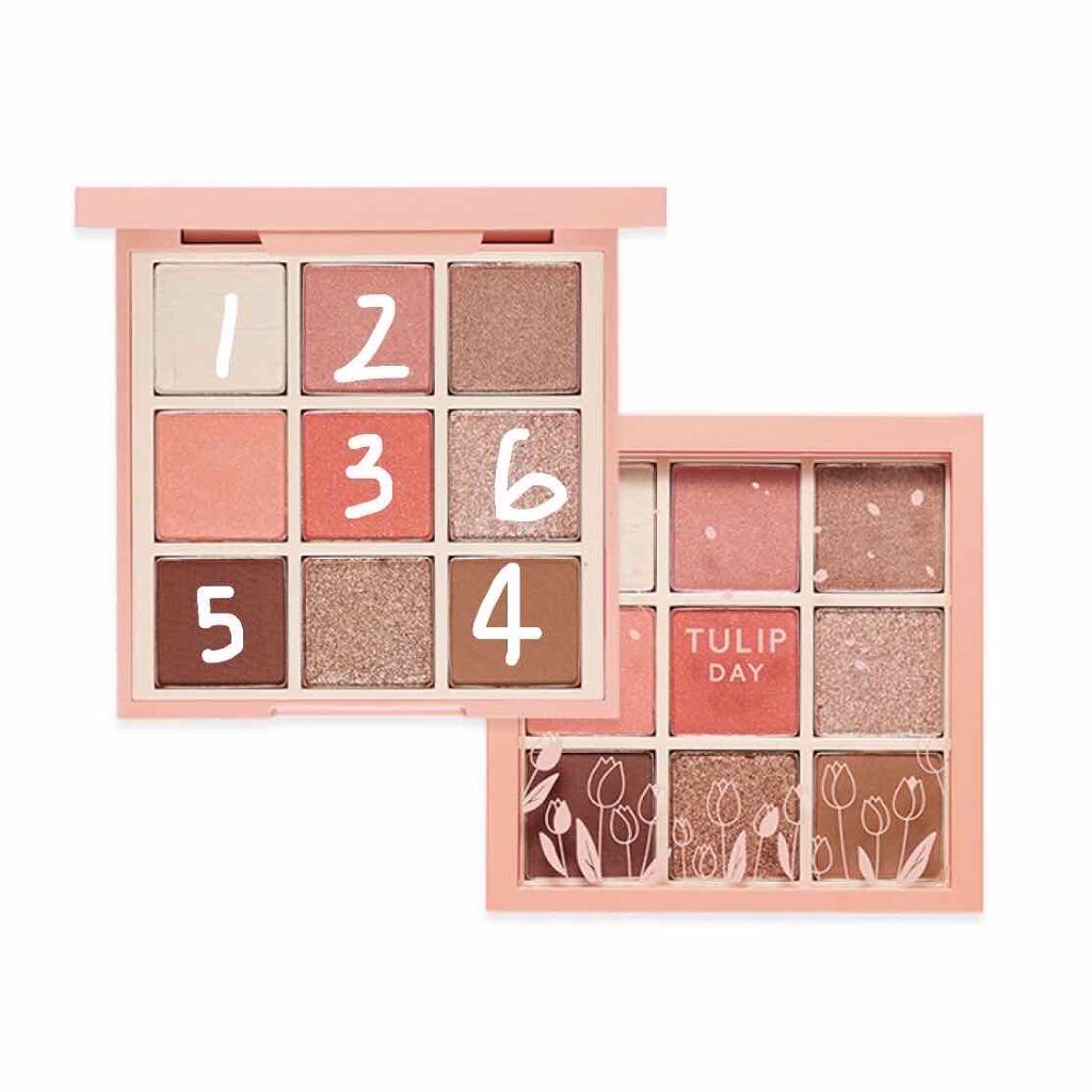 プレイカラーアイズ チューリップデー/ETUDE/アイシャドウパレットを使ったクチコミ（2枚目）