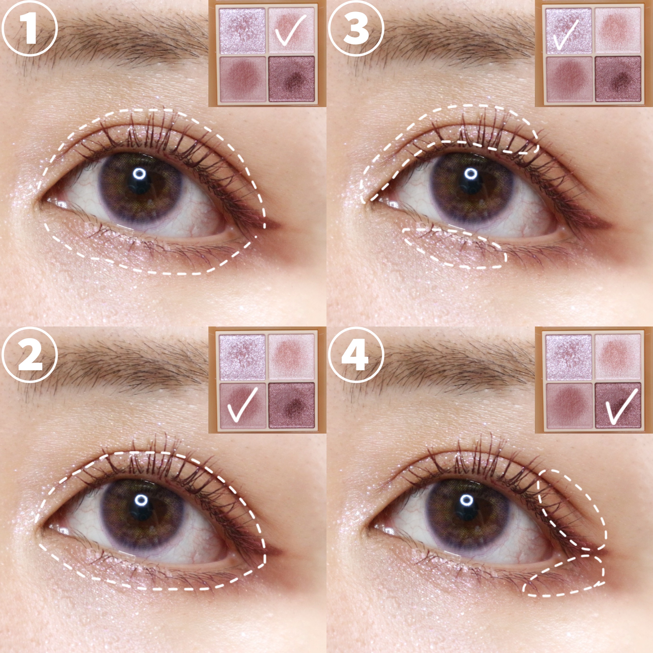 ベージュトーンアイシャドウ/CEZANNE/アイシャドウパレットを使ったクチコミ（2枚目）