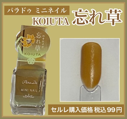 ミニネイル/パラドゥ/マニキュアを使ったクチコミ(1枚目)
