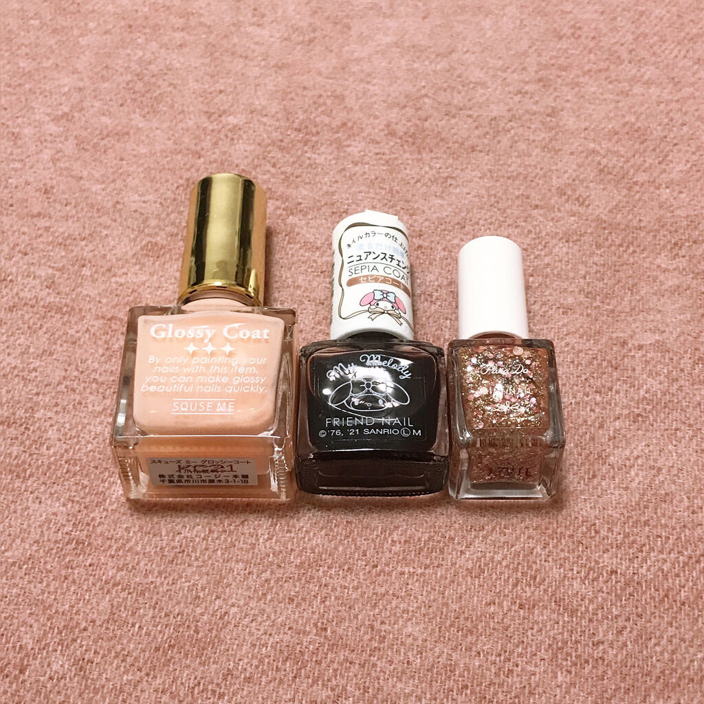 グロッシーコート/スキューズミー/オールインワンネイルを使ったクチコミ（3枚目）