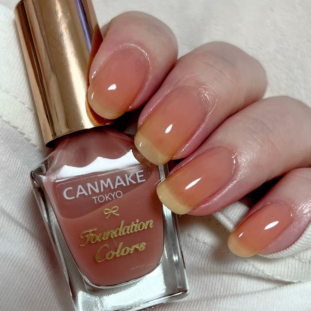 ファンデーションカラーズ 07 ミルキーオレンジ/キャンメイク/マニキュアを使ったクチコミ（2枚目）
