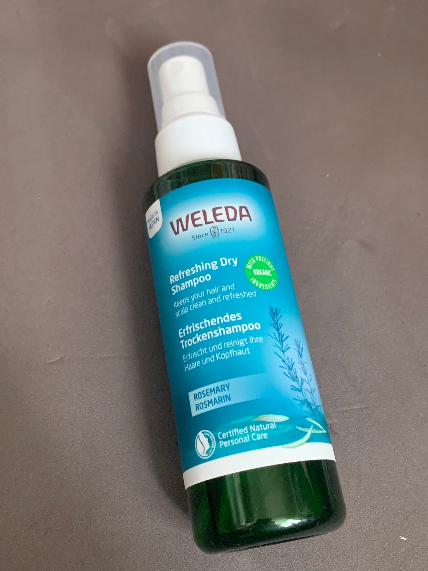 ローズマリー ドライシャンプー/WELEDA/ドライシャンプーを使ったクチコミ(1枚目)