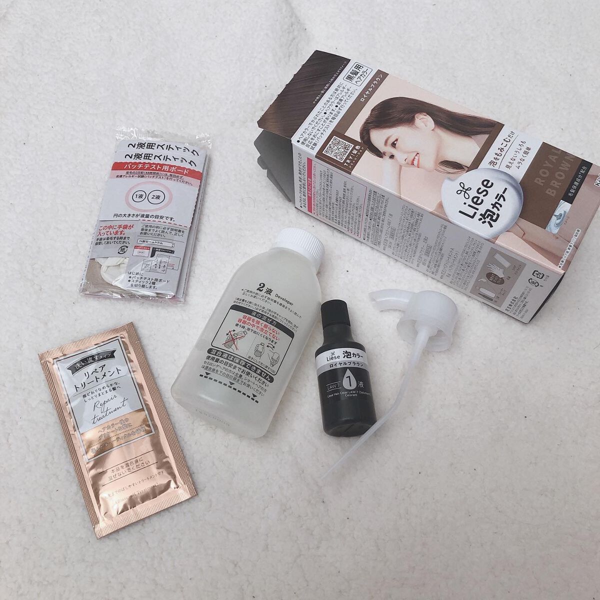 泡カラー/リーゼ/ヘアカラーを使ったクチコミ(2枚目)