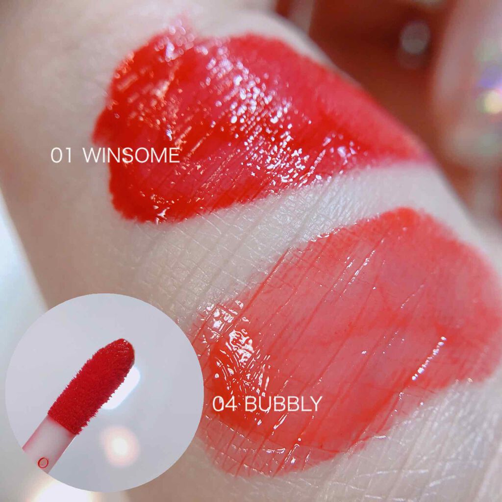 ホリカホリカ ハートクラッシュグローティントエアー 01 ウィンサム/HOLIKA HOLIKA/リップティントを使ったクチコミ（3枚目）