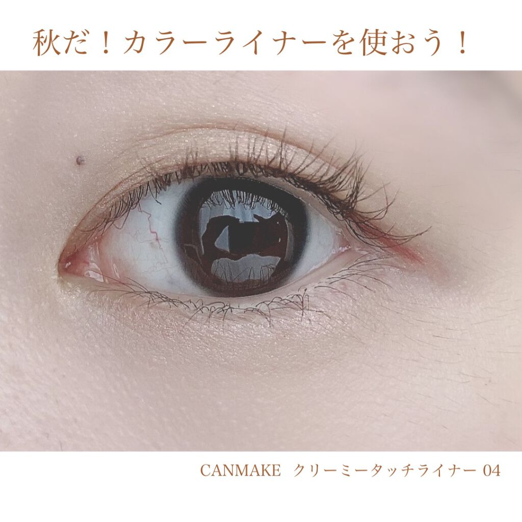 クリーミータッチライナー/キャンメイク/ジェルアイライナーを使ったクチコミ(1枚目)