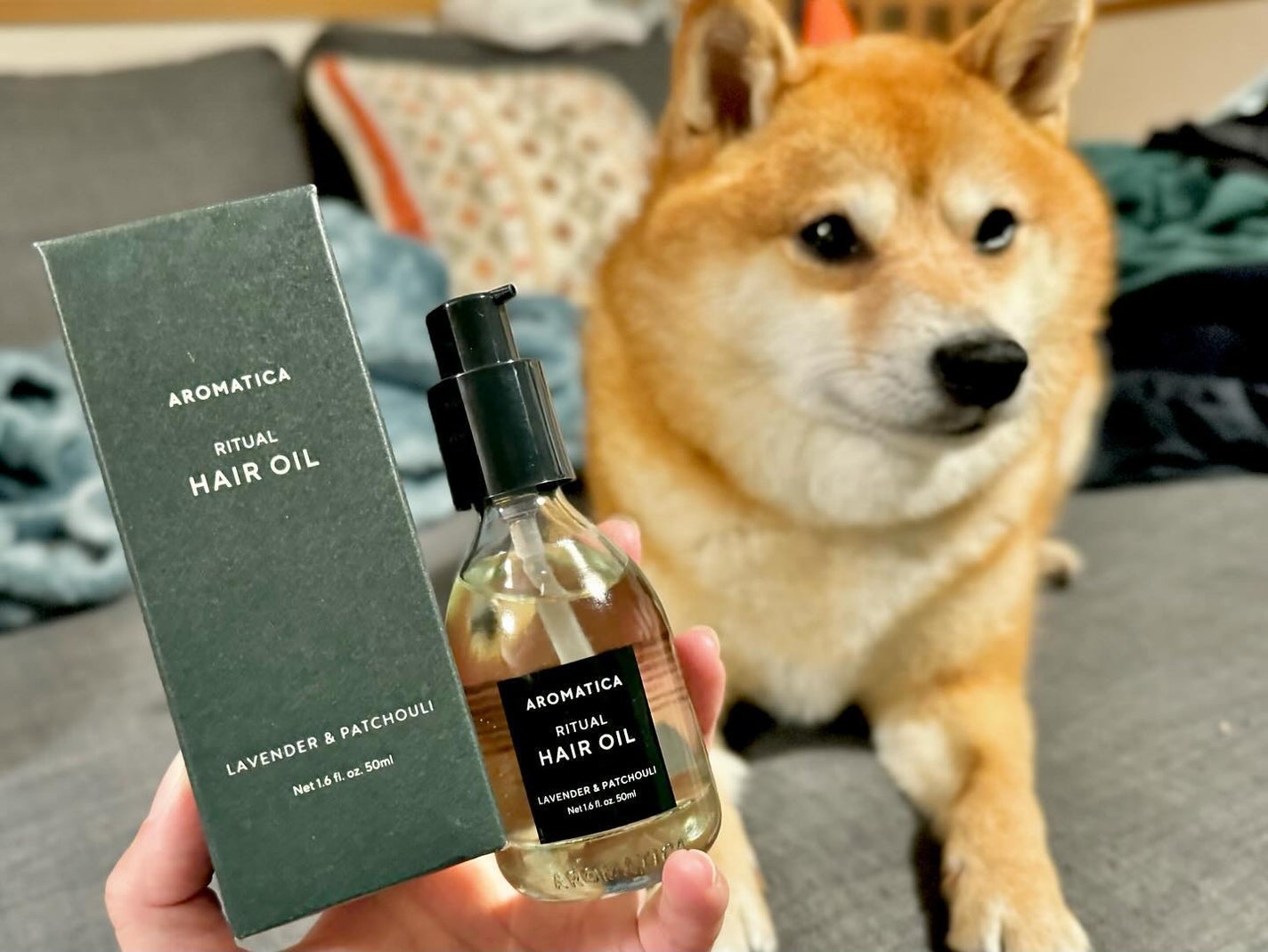 リチュアルヘアオイルラベンダー&パチョリ/AROMATICA/ヘアオイルを使ったクチコミ(1枚目)