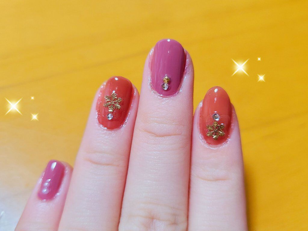 ネイルシール/セリア/ネイルシールを使ったクチコミ（2枚目）